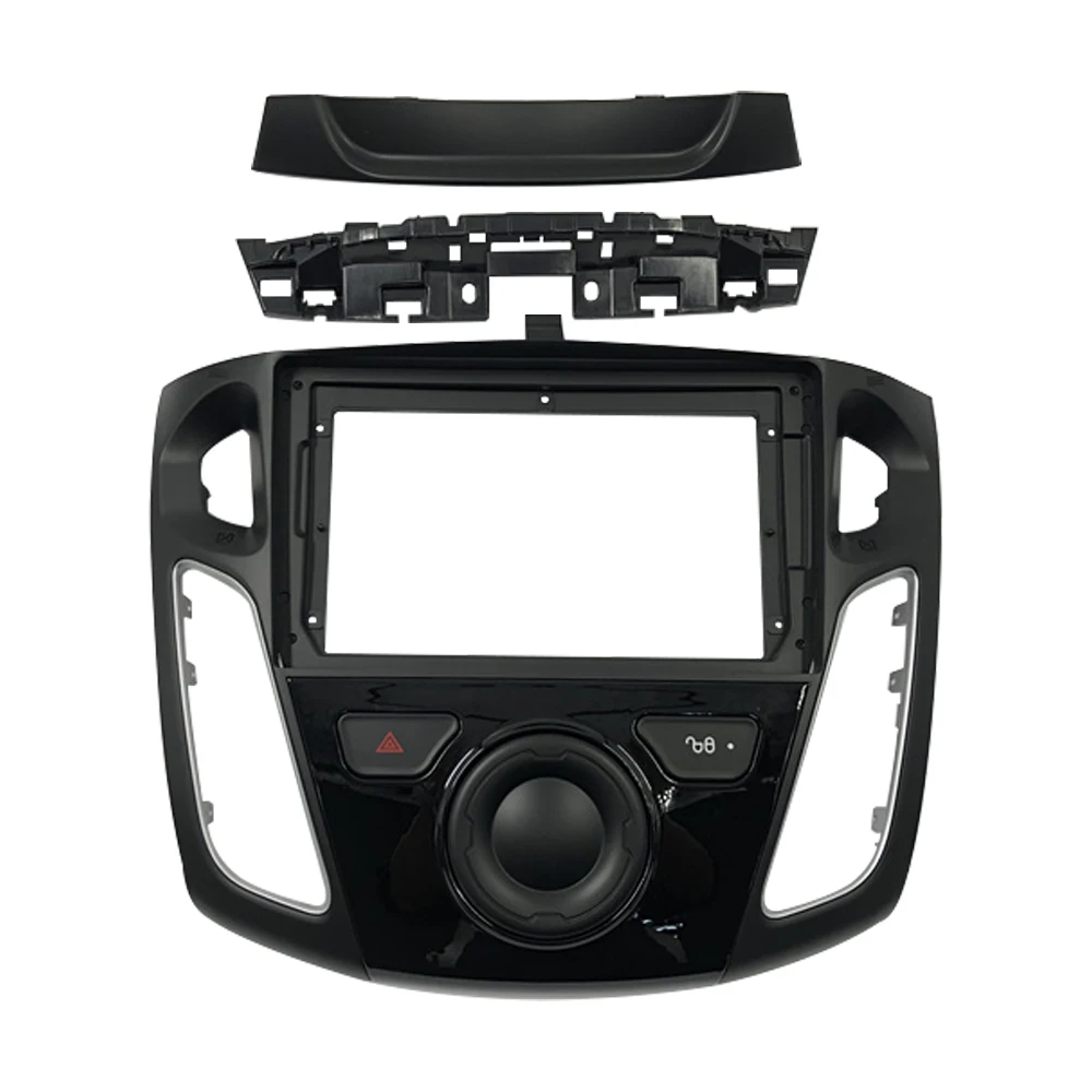 

BYNCG 2 Din Car Radio Fascia Frame Fit for Ford Focus 2012-2017 Car DVD GPSPanel Dash Kit Installation Frame Trim Bezel Fascias