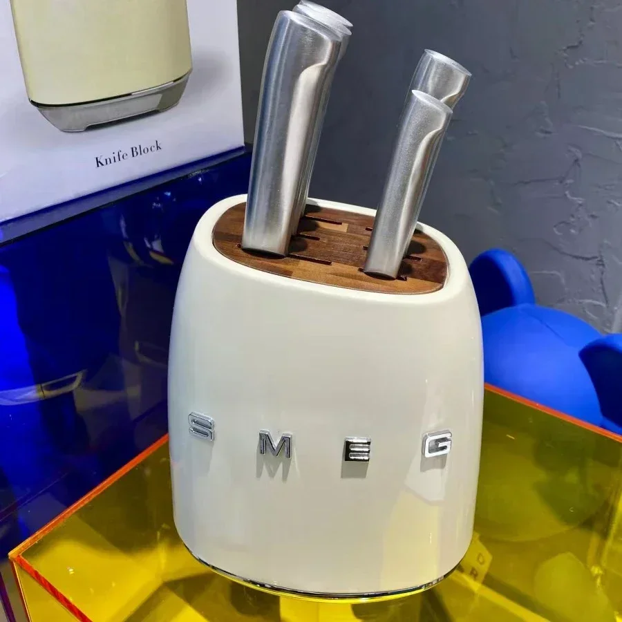 Ретро кремово-розовый держатель для ножей