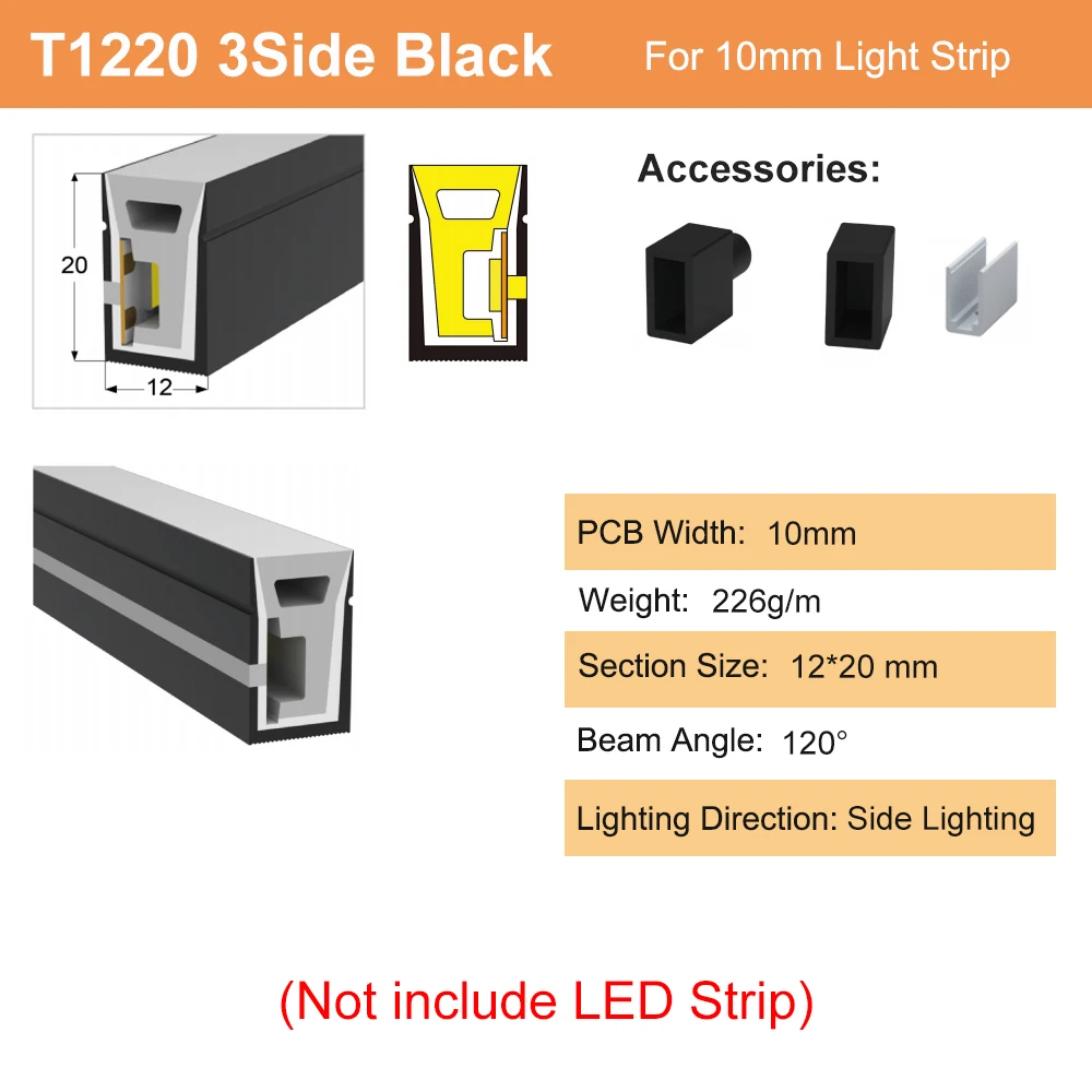 

YANKE Силиконовая трубка для светодиодной ленты RGB