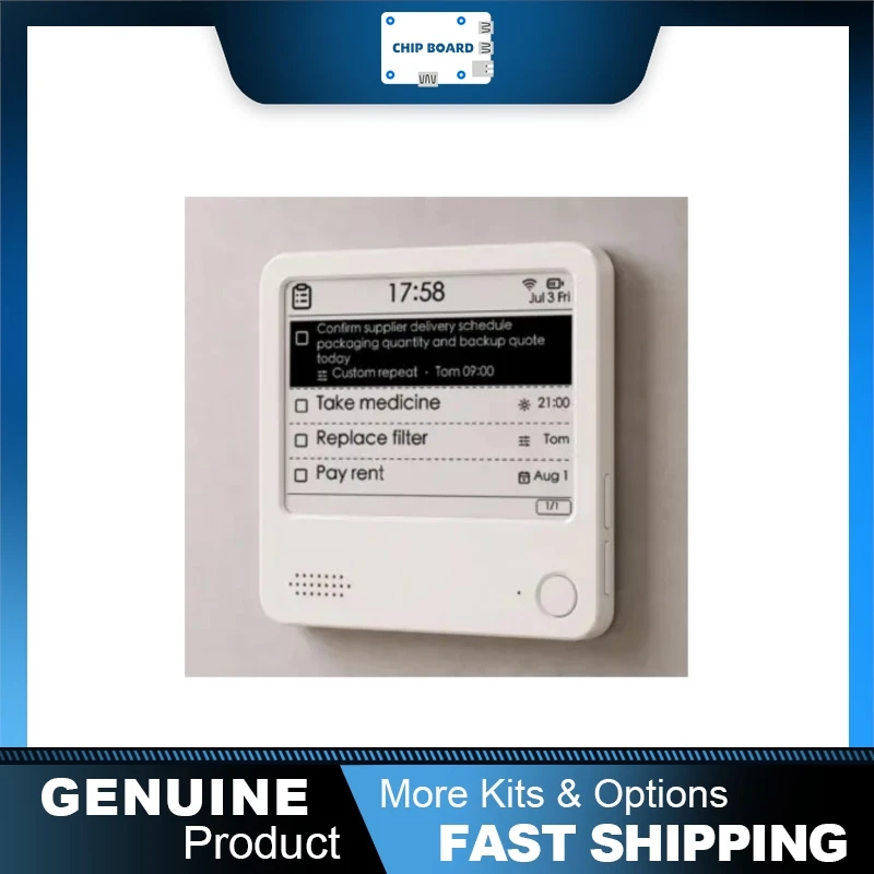Фото Терминал ZecTrix Note 4 ESP32-S3 с электронными чернилами, 4,2-дюймовый беспроводной дисплей с голосовым управлением для IoT. №1