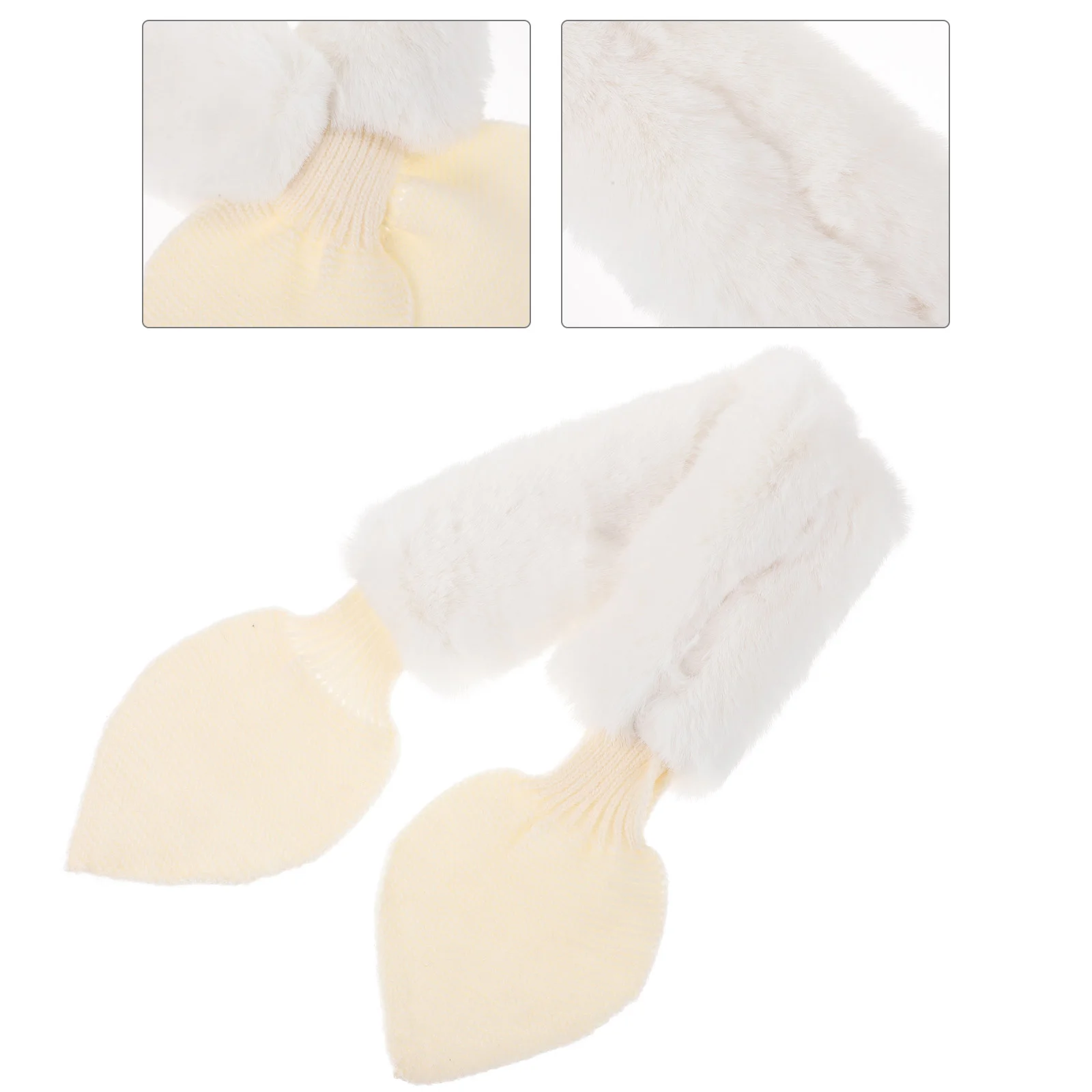 Толстый плюшевый шарф теплый шейный платок детский зимний крест рождественский