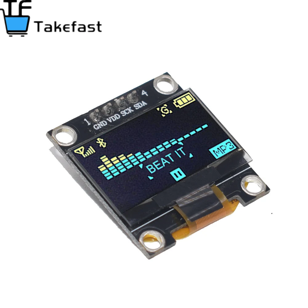 Модуль OLED-дисплея 0 96 дюйма XIASONGXIN LIGHT брендовый белый/желтый синий/красный