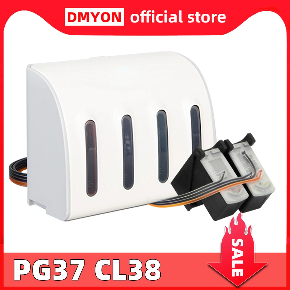 

DMYON Compatible for Canon PG37 CL38 Continuous Ink Supply System IP1800 IP1900 IP2500 IP2600 MX300 MX310 Printer Cartridge