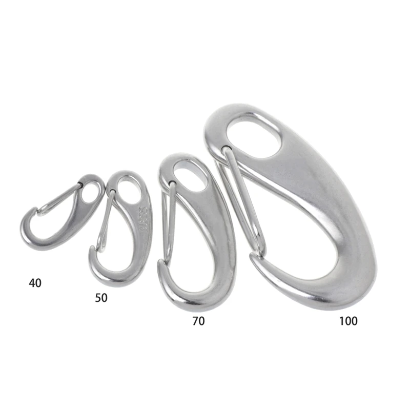 

Egg-shaped Marine Boat Carabiner with Snap Hook and Quick Connection