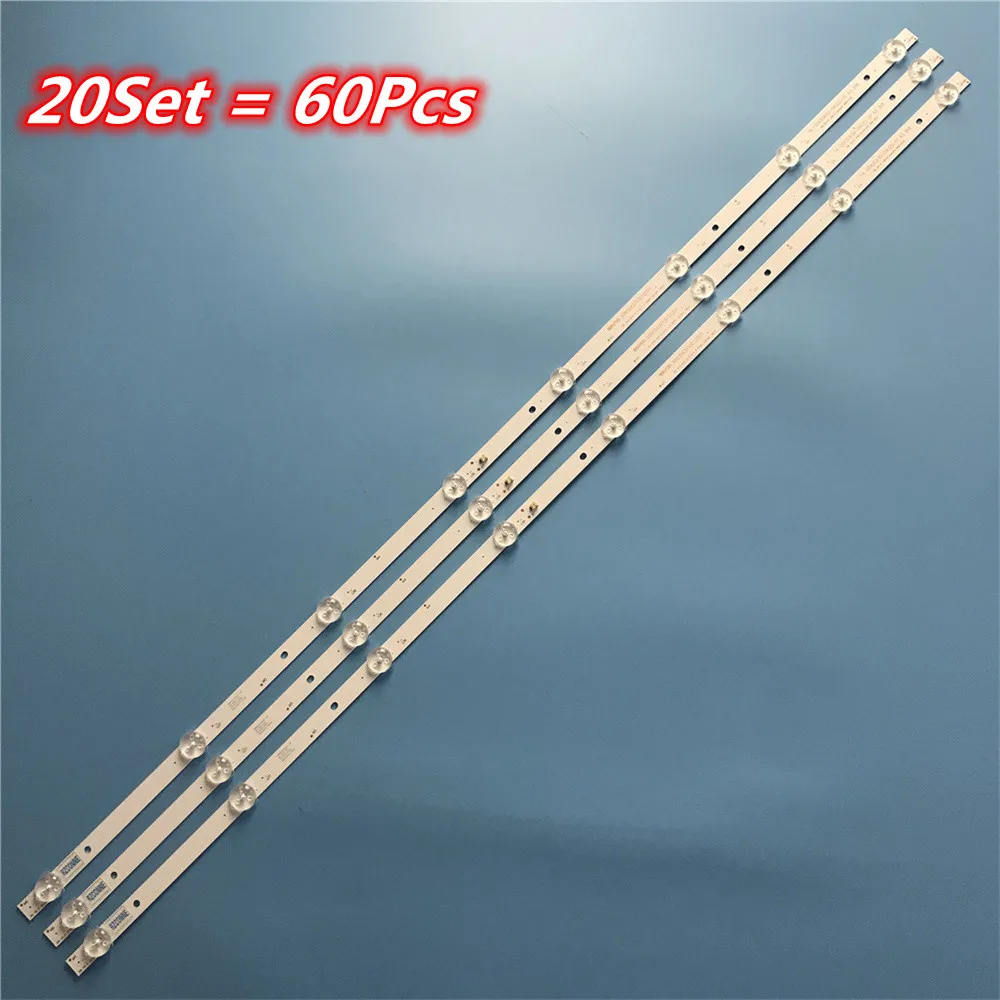 

Комплект из 20 светодиодных лент для подсветки, 8 ламп для SKYTECH SST-4350B A3 3X8 3080543Z10DTZ001 TV-светодиодный 43fhd100t2