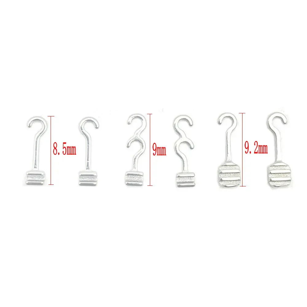 5 Bag Dental Sliding Crimpable Hooks Long Right/Left Orthodontic Hook Curved