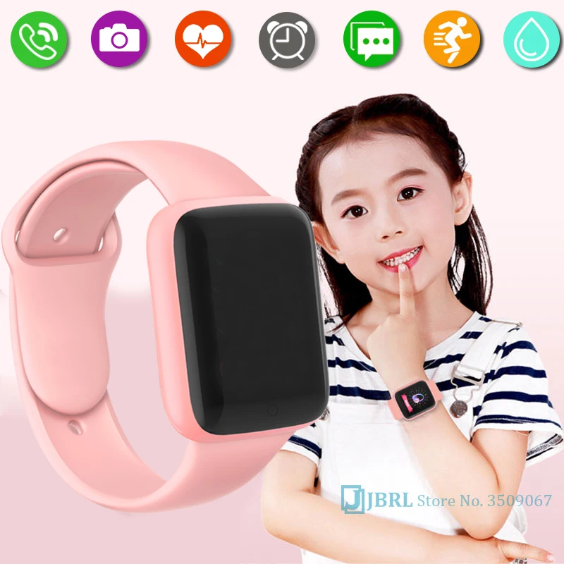 

Silicone Bracelet Kids Smart Watch Child Smartwatch Fitness Tracker Smart Clock For Girls Boys Students Waterproof Smart-Watch
