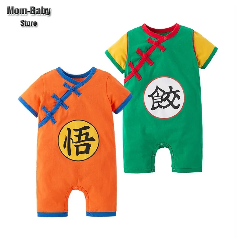 Infant Baby JP Anime Goku Role Play Outfit Boys Girls Birthday Party Dress Up Suit Rompers Newborn Halloween Cosplay Costume