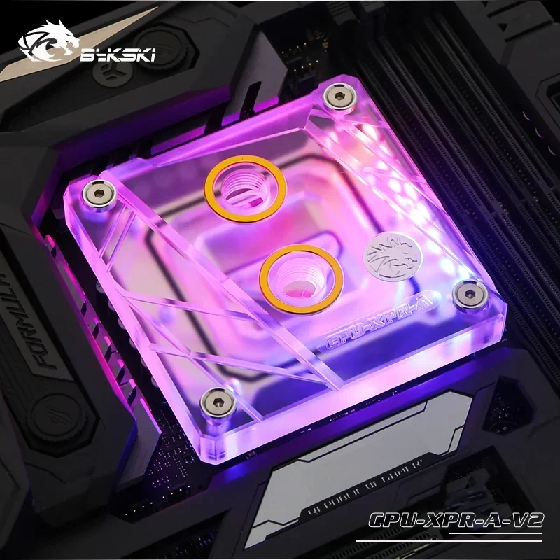 Водяной блок процессора Bykski для INTEL LGA 1150 1151 1155 1156 1200 1700 2011 2066 X99 I7 радиатор