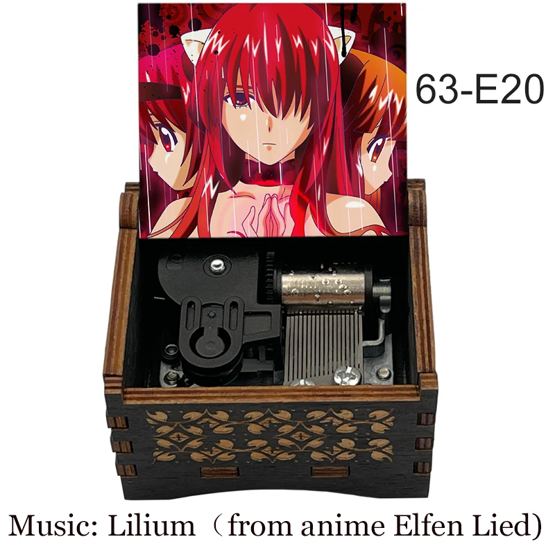 Деревянная музыкальная шкатулка Elfen LIED Lilium