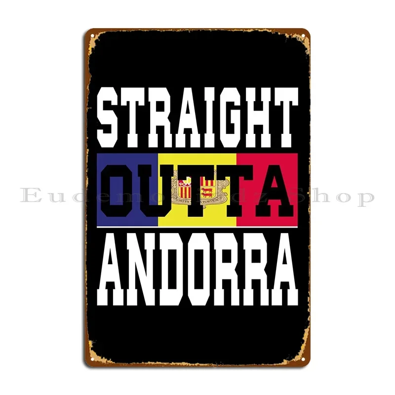 Металлическая табличка с флагом Андорры