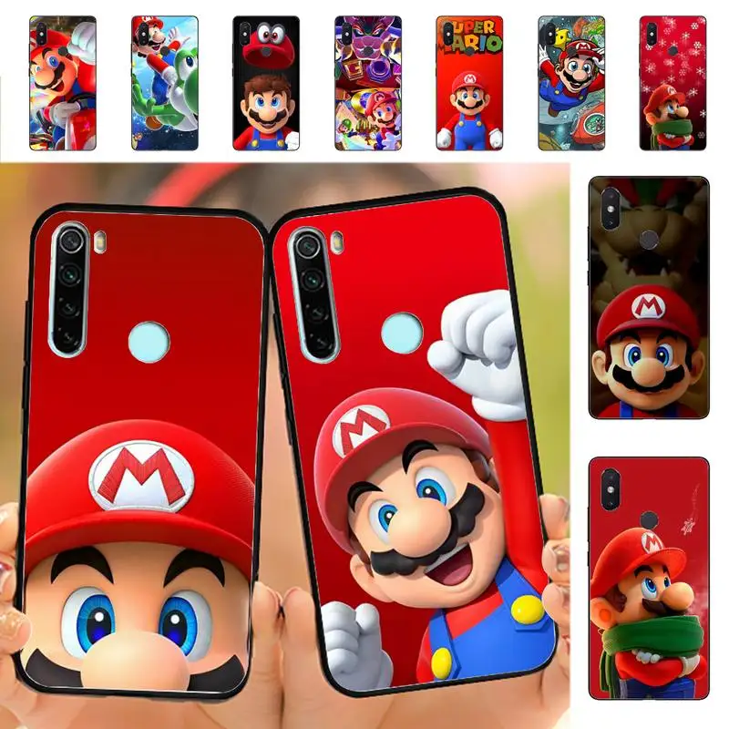 

Super-Mario-Bros-Flexible Phone Case For Redmi Note 4 X 5 A 6 7 8 Pro T 9 Pro 9S 10 Pro 11 Pro 11S 11Epro PocoM3pro