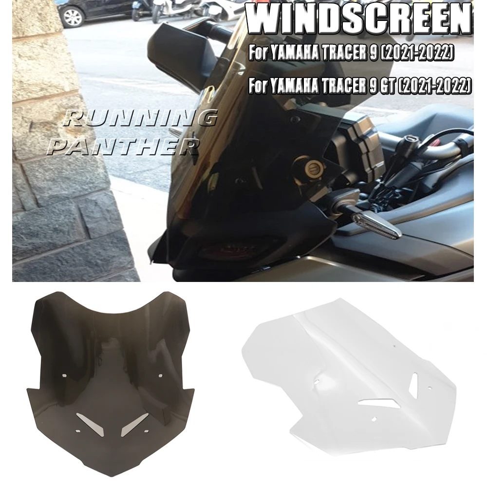 

Motorcycle Accessories Fit For YAMAHA TRACER9 TRACER 9 GT 2021 2022 Windscreen Windshield Deflector Protector Wind Screen