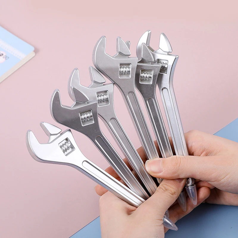 

1pcs New Creative Simulated Wrench Ballpoint Pens Cute School Office Writing Supplies Plastic Wrench Ballpoint Pen Student Gifts