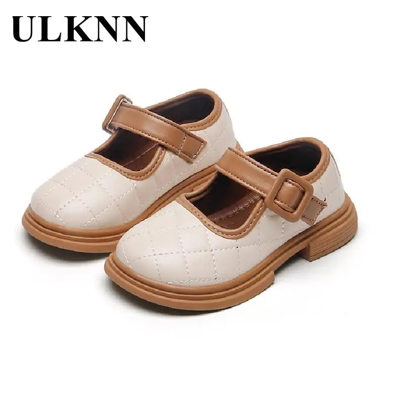 ULKNN Girls Shoes 2022 KID'S  Lovely Bowknot Flats Princess Baby Anti-Slippery Shoes Children Classic Black Shoes Flat With