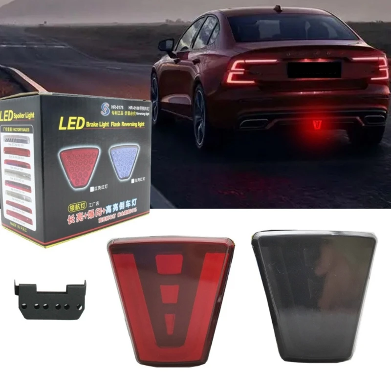 

Trapezium Style Light Car Stop Safety Lights Sporty Rear Third Brake Light Auto Tail Warning Brake Signal Drop Shipping