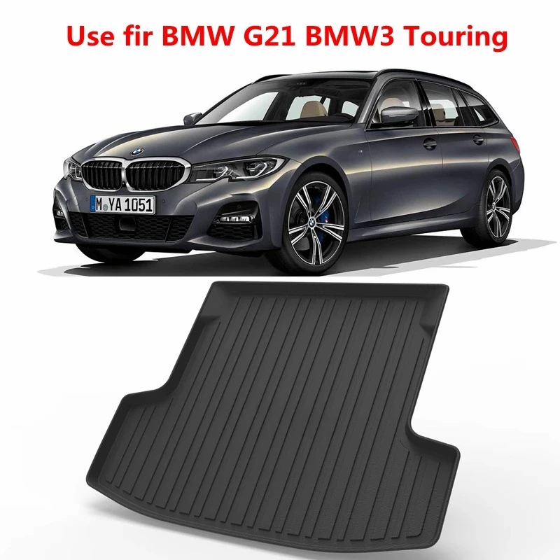 Фото Эксклюзивные коврики TPE для пола и багажника для BMW G21 serii 3 Touring (2019-2024) — всепогодные, нескользящие автомобильные аксессуары №2