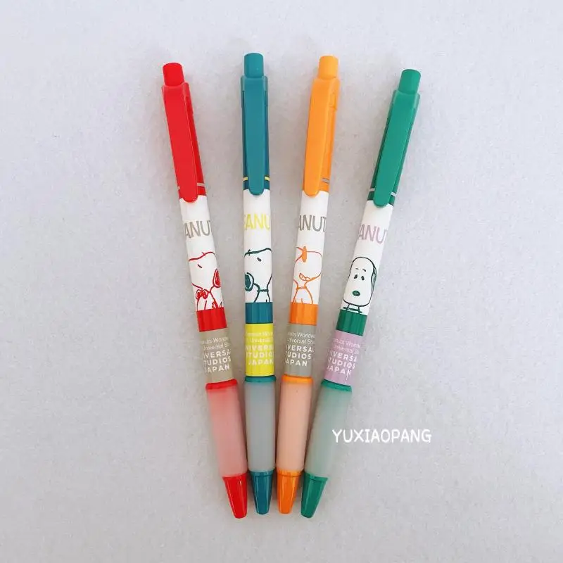

Механический карандаш Snoopy с мультяшным рисунком, 0,5 мм, 4 цвета, милые аниме школьники, канцелярские принадлежности для подарка