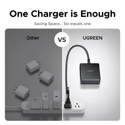 UGREEN 100 Вт GaN зарядное устройство для настольного ноутбука быстрое зарядное устройство 4 в 1 адаптер для iPhone 14 13 12 Pro Max зарядное устройство для телефона Xiaomi Samsung