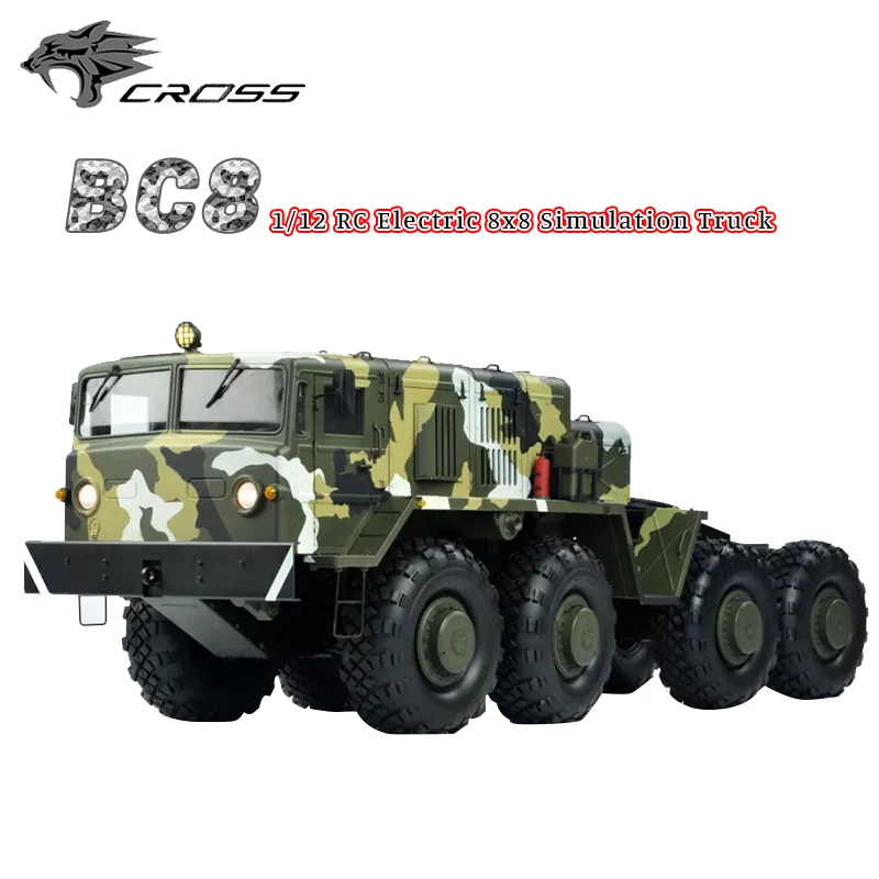 

CROSS RC BC8 1/12 8x8 2.4Ghz Cars KIT MAZ537 Hard Car Shell Military Truck Crawler Buggy Remote Control Model Child Adult Gift