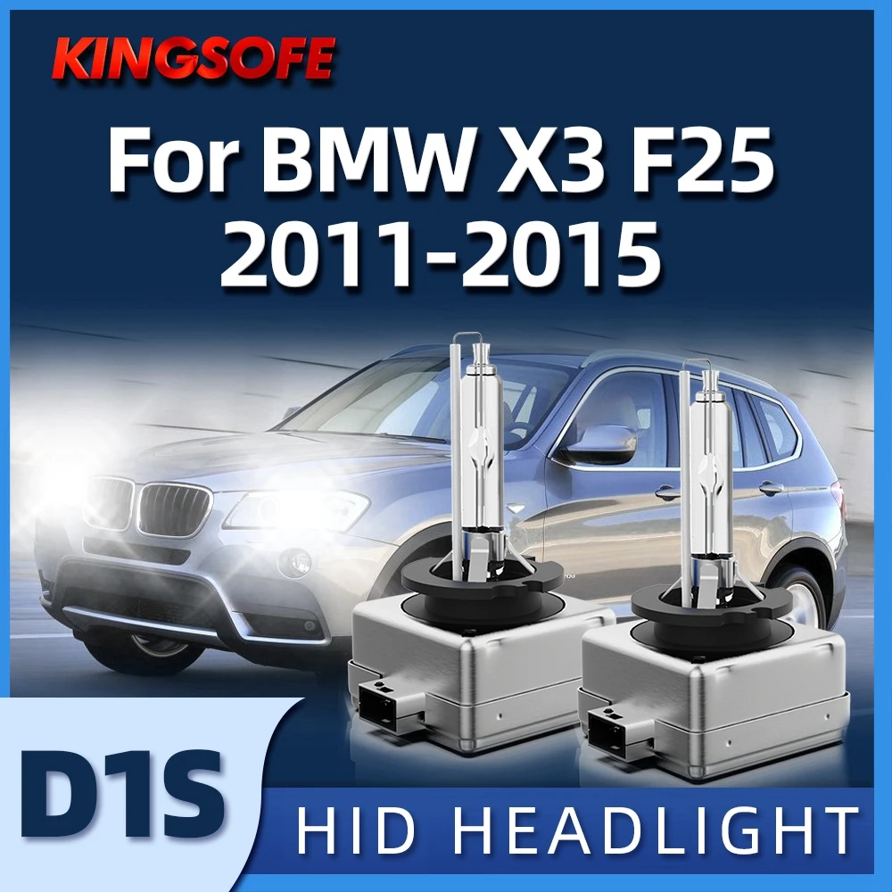

KINGSOFE Headlights D1S Xenon HID Car Bulb 35W Automobiles Headlamps 6000K Fit For BMW X3 F25 2011 2012 2013 2014 2015