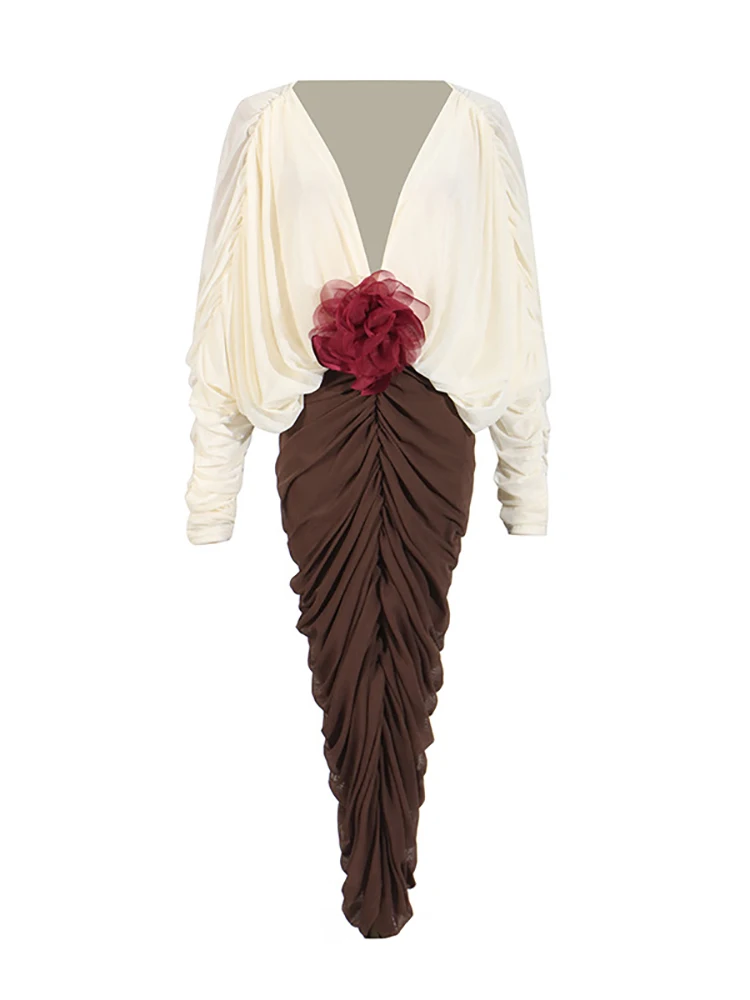 Платье House of Beauty сексуальное миди полиэстер