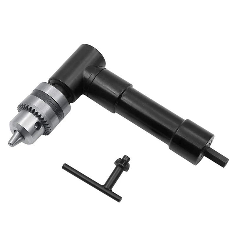 

90 Degree Right Angle Electric Drill Keyless Three-Jaw Chuck Corner Impact Drill Adapter Right Angle Bend