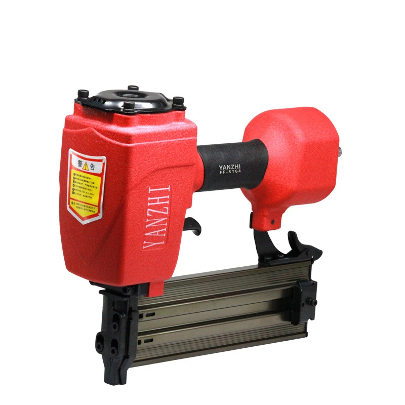 Heavy Duty Pneumatic Staple Gun, 2.2mm Nail, Professional Nail Gun for Trim, Picture Frames, Crafts, Fencing