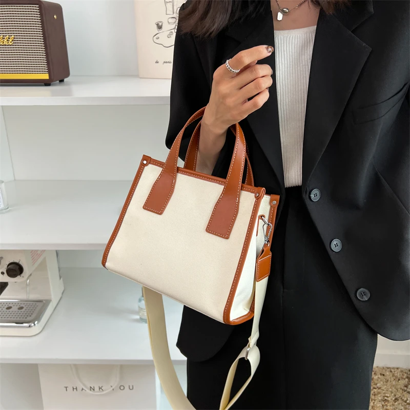

Patchwork Large Tote Shoulder Bags For Women Drand Designer Triple Compartments Big Shopper Work Ladies Handbags 2022