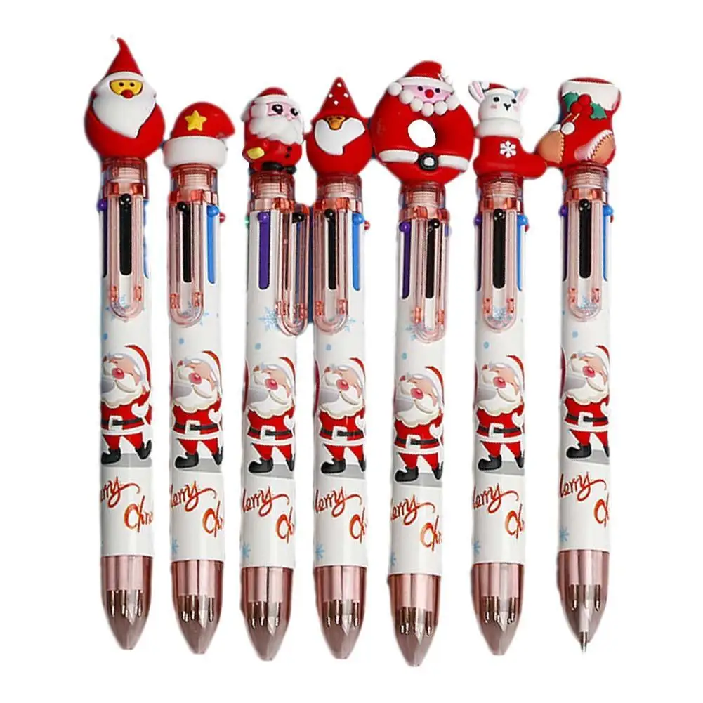 

Рождественская серия, разноцветная шариковая ручка, выдвижные ручки, офисные принадлежности, школьные принадлежности, школьные принадлежн...