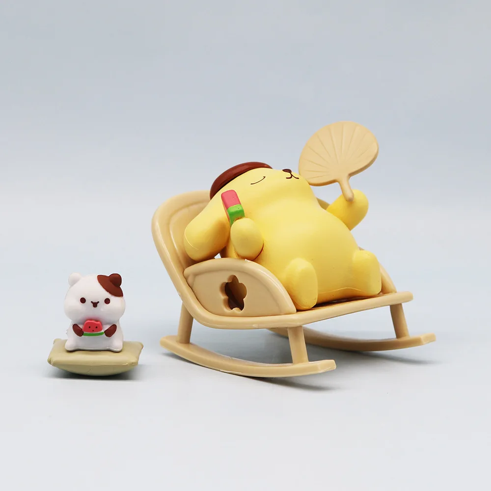 Кукла Sanrio Pompompurin Оригинальная Милая Аниме-фигурка Модель Подарок На День