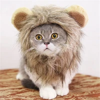 cosplay for cat lion wig fancy costume cats accessories cute funny pets clothes cap pet accessories lion mane for cat pet decor