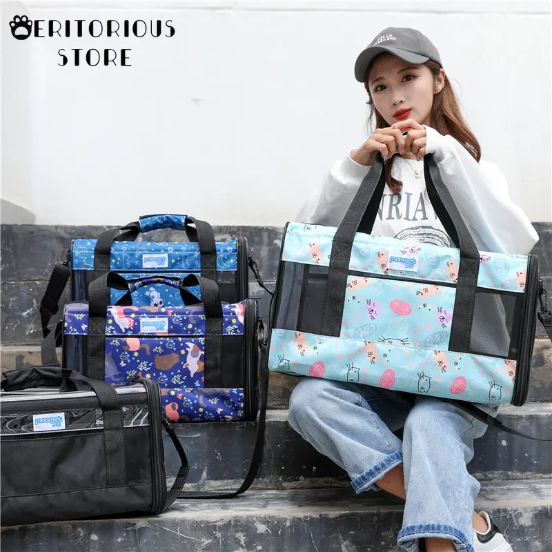 Переносная сумка для щенков собак кошек котят летняя воздухопроницаемая