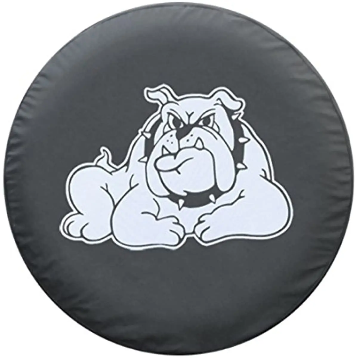 

Boomerang 32" Bull Dog Spare Tire Cover White Print Waterproof Dust-Proof Universal Wheel Tire Covers Fit for Trailer Rv SUV