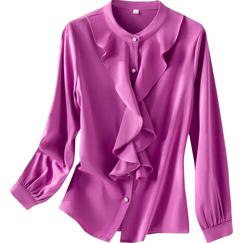 Новинка 2023 женская рубашка с длинным рукавом профессиональная облегающая