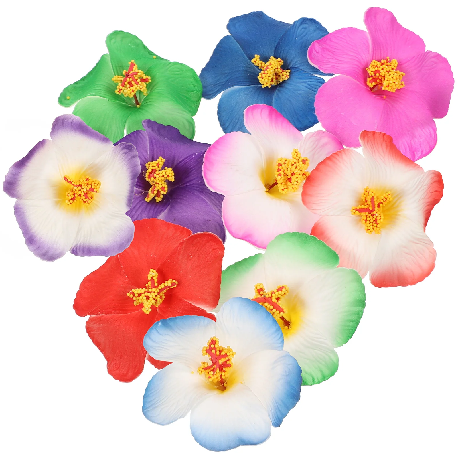 

Hibiscus Faux Flower Head Craft Making Flowers Heads EVA Fake Daisies DIY Artificial Bulk
