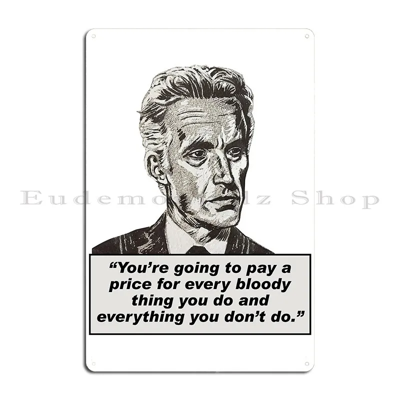 Иордания Питерсон Цитата 1 Masterpieceart металлический знак ранняя печать клуба кухни