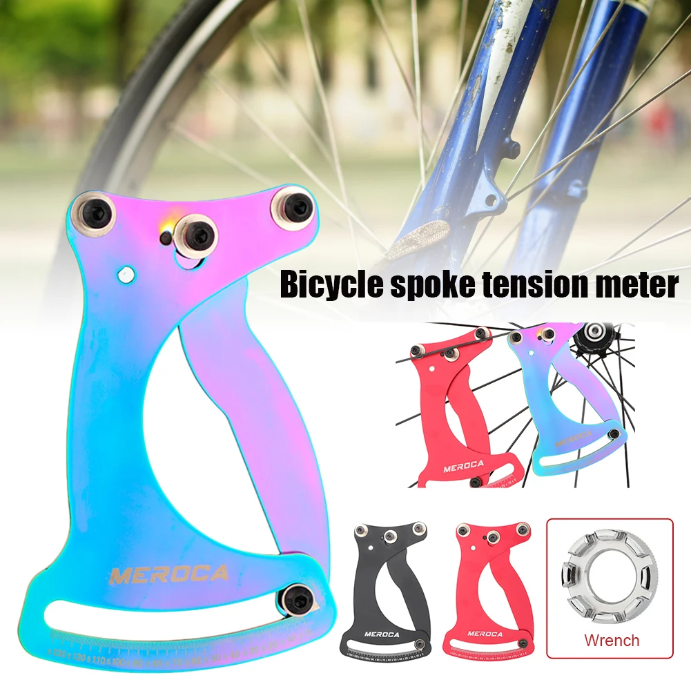 

Bicycle Tool Spoke Tension Meter Tensiometers Bicycle Spokes Key For MTB Road Bike Wheel Spokes Checker Reliable Indicator