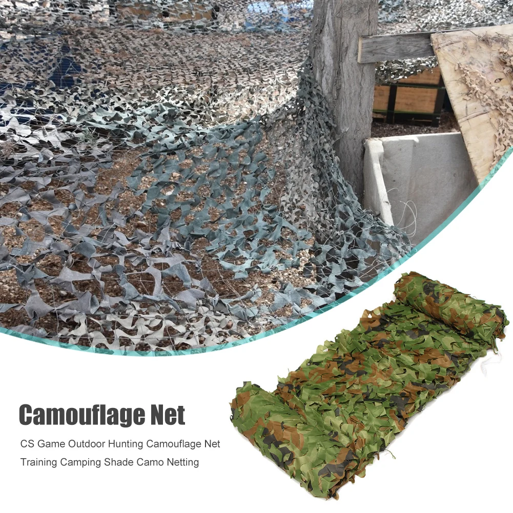 

Камуфляжная сетка для тренировок, камуфляжная сетка для охоты CS, чехол для автомобиля, солнцезащитное укрытие для семьи, аксессуары для кем...