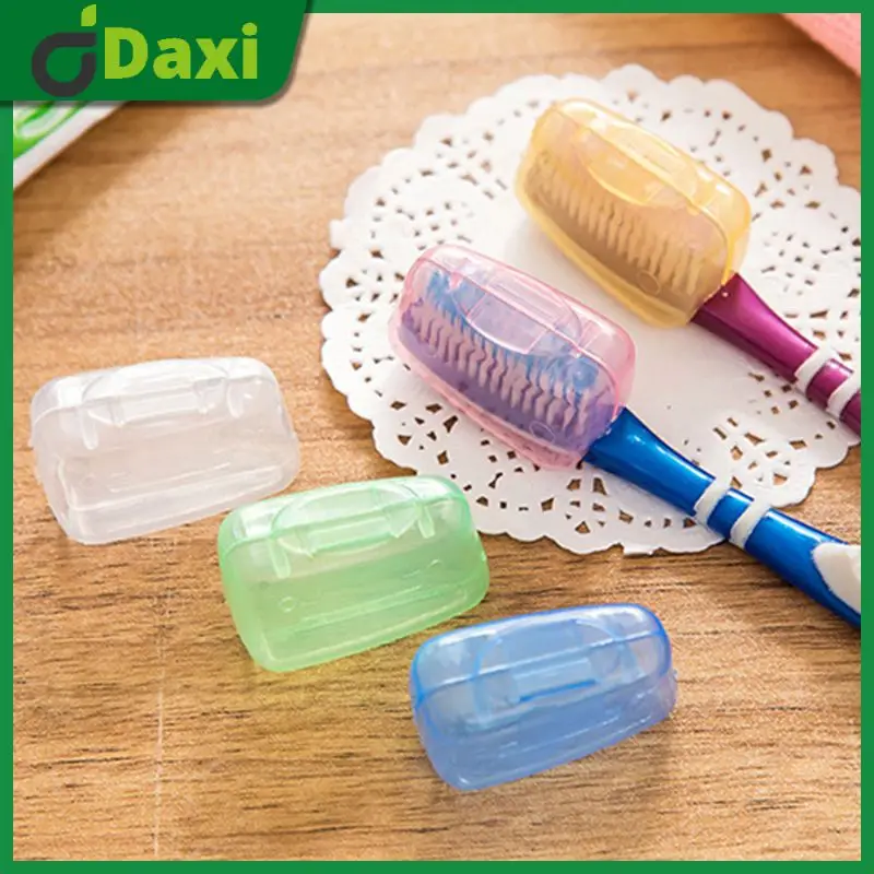 

5Pcs/Set Travel Toothbrush Head Protective Caps Portable Toothbrush Head Protective Cover Health Germproof Toothbrush Protector