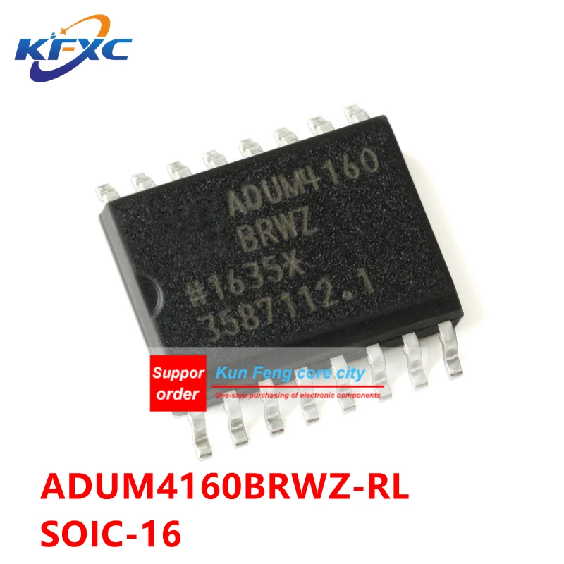 

ADUM4160BRWZ SOIC-16 Original and authentic ADUM4160BRWZ-RL Full speed/Low speed USB digital isolator chip