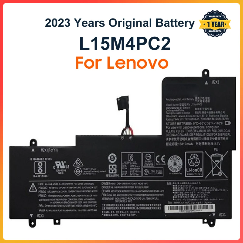 L15M4PC2 L15L4PC2 Аккумулятор для ноутбука Lenovo YOGA 710-14ISK 710-14IKB 710-15ISK 710-15IKB 5B10K90778 5B10K90802 6960