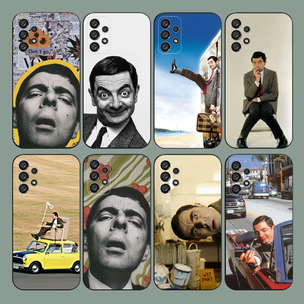 Чехол для телефона Funny Mr B-BeanS Samsung Galaxy A20 A21s A22 A31 A32 A52 A53 A72 73 A80 A91 Мягкий черный чехол