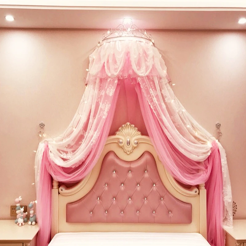 Занавеска на Кровать Принцесса занавеска кровать газовая декоративная