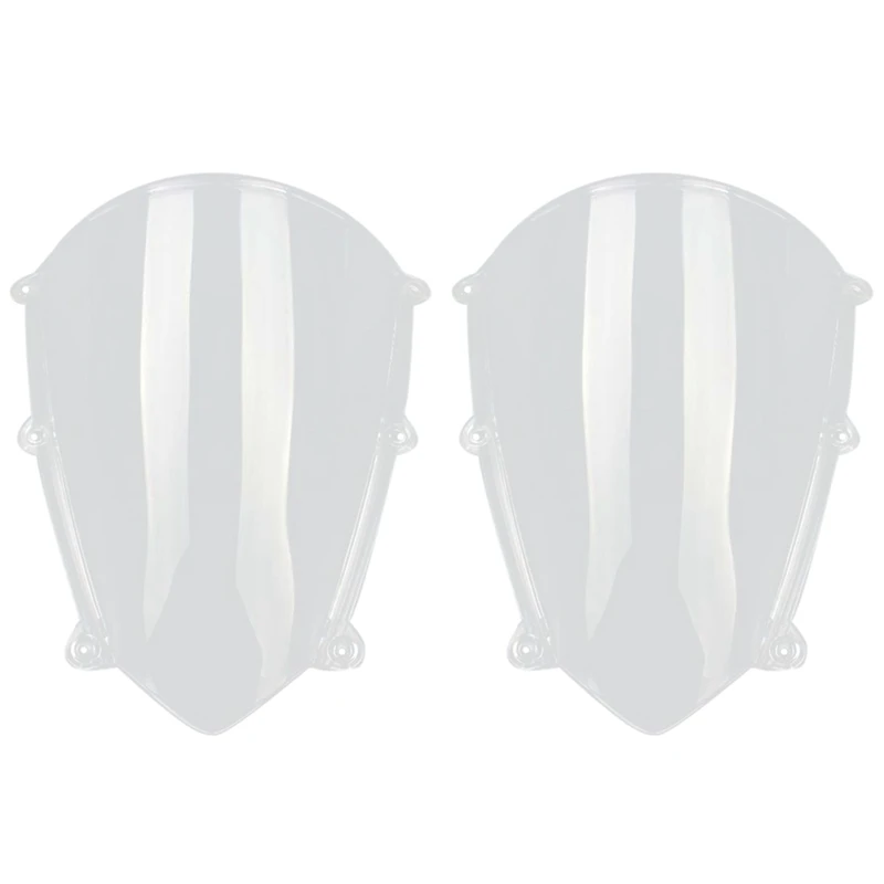 

2X Motorcycle Windshield Windscreen Protector For Honda CBR 600 RR F5 2007-2012 Transparent