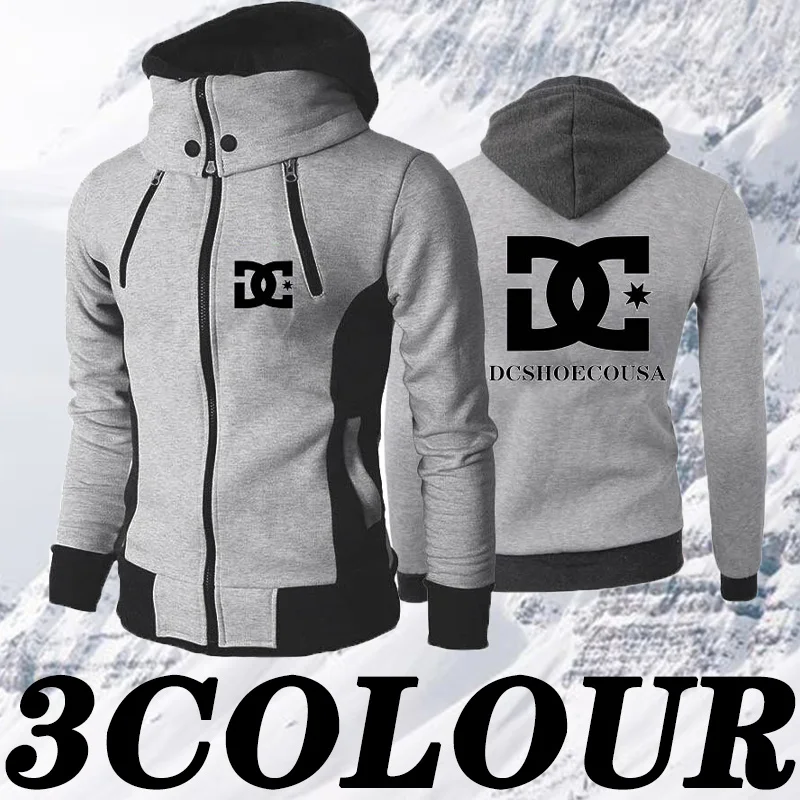 

Men's Coat Warm Long Sleeve Hoodie with Zipper Pocket Winter Jacket Outwear Top Sweatshirt Windbreaker Clothes Tracksuit for Boy