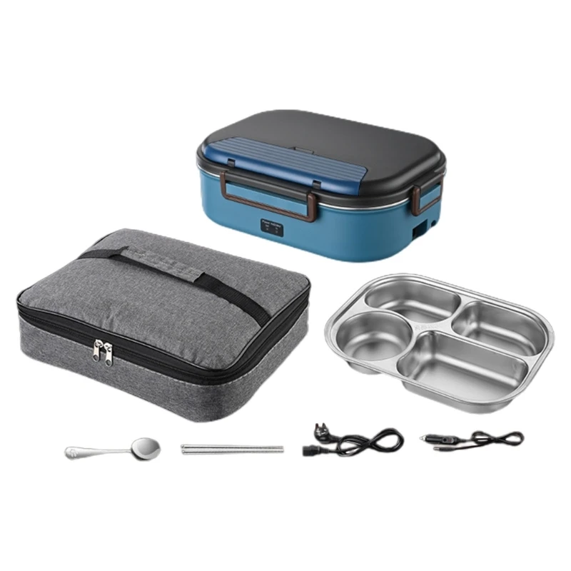 

448B Electric Lunch Box Heater Portable Heated Lunch Box No Need to Add Water