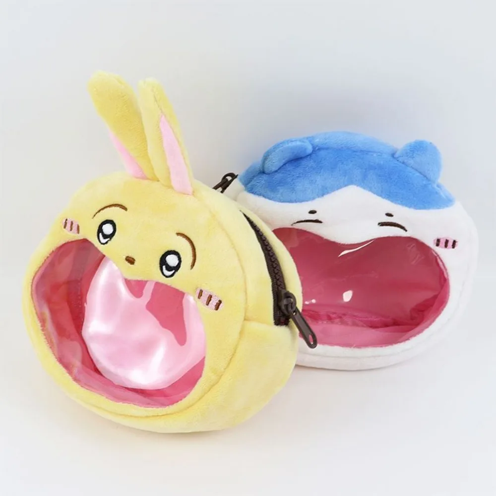 Фото Новая многофункциональная сумка-кошелек Chiikawa Ita Bag Usagi: милая сумка для хранения, канцелярских принадлежностей, монет, косметики, портативный аксессуар для студентов и девушек №5