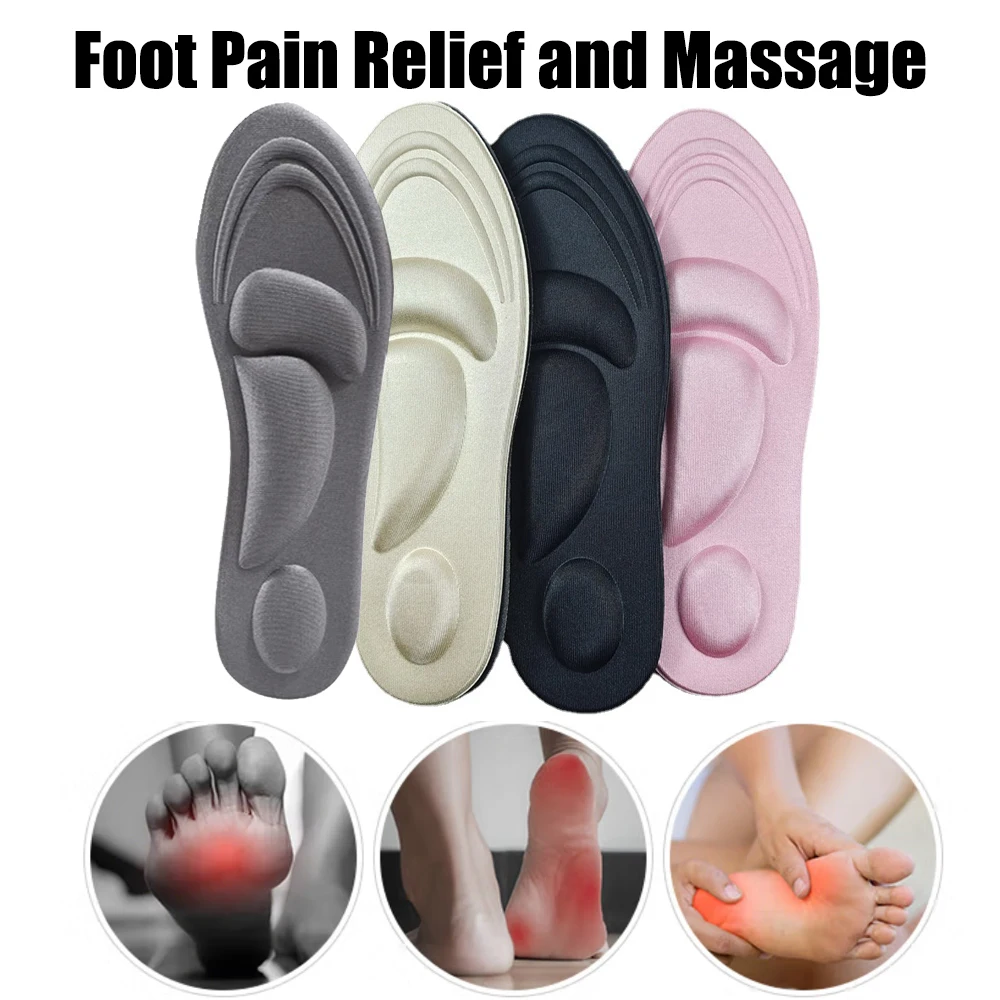 Memory Foam Sports Insoles for Shoes Women Men Deodorant Breathable Running Insoles For Feet Arch Support Orthopedic Insoles