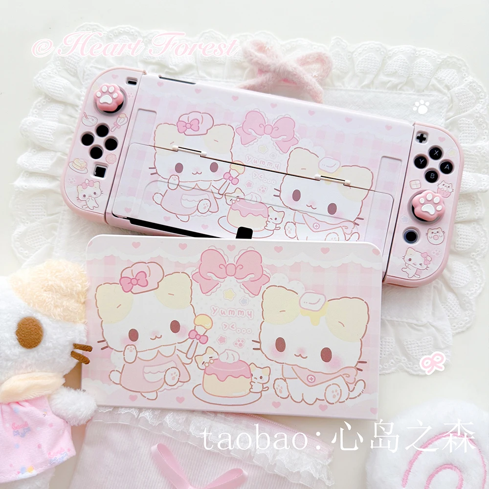 Kawaii Pink Switch 2, защитный чехол для игровой консоли для контроллеров Nintendo Switch 2OLEDLite, чехлы для дюймов и док-станций (art.: 3920d353f73ca) - 3920d353f73ca